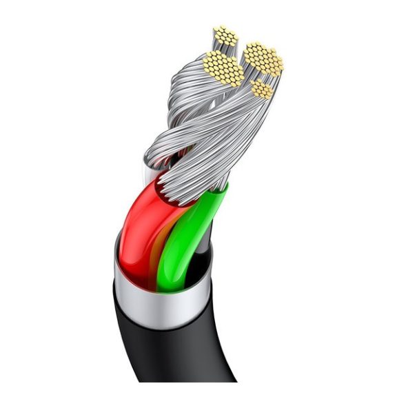 Baseus Superior USB / USB-C töltő- és adatkábel, 66W, 2m, fekete