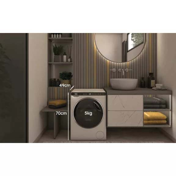 Haier HW50-BP12307U1-S  Elöltöltős mosógép