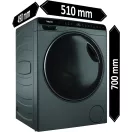 Haier HW50-BP12307GU1S Elöltöltős mosógép Haier HW50-BP12307GU1S Elöltöltős mosógép
