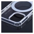 Magsafe szilikon tok Apple iPhone 14 Plus, átlátszó