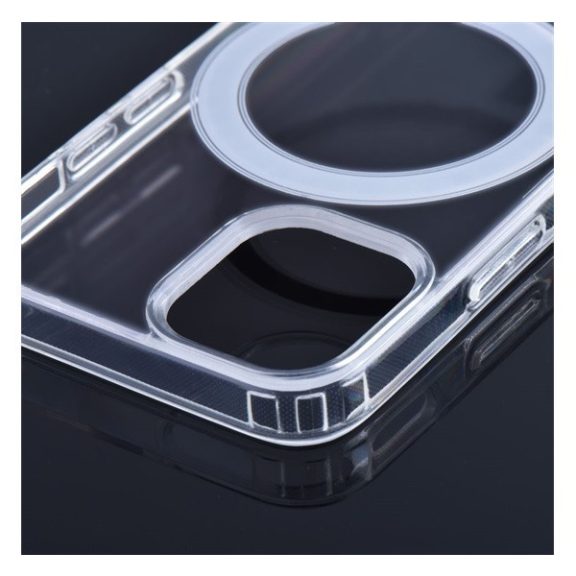 Magsafe szilikon tok Apple iPhone 14 Plus, átlátszó