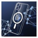 Magsafe szilikon tok Apple iPhone 14 Plus, átlátszó