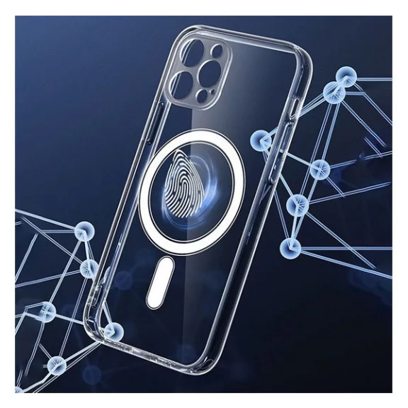 Magsafe szilikon tok Apple iPhone 14 Pro Max, átlátszó