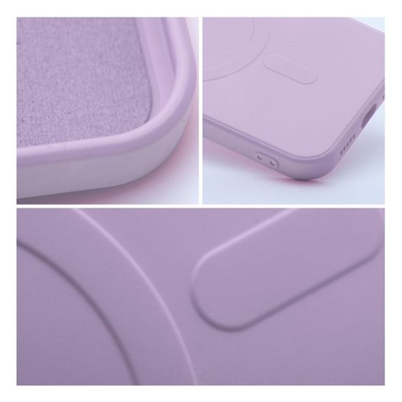 Magsafe szilikon tok Apple iPhone 14 Plus, lila