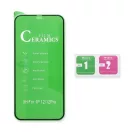 Apple iPhone 14 Pro Max, Full Glue Ceramic hajlított tempered glass kijelzővédő üvegfólia, fekete