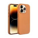 Magsafe műbőr tok Apple iPhone 14 Plus, narancssárga