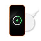 Magsafe műbőr tok Apple iPhone 14 Plus, narancssárga