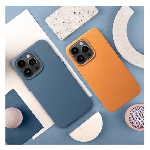 Magsafe műbőr tok Apple iPhone 14 Plus, narancssárga