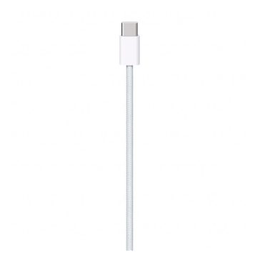   Apple USB-C / USB-C szőtt töltő- és adatkábel, 1m, fehér, MQKJ3ZM/A Retail dobozos