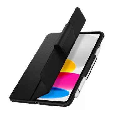   Spigen Rugged Armor Pro Apple iPad 10.9" (2022) / iPad 11" (2025) oldalra nyíló tok, fekete
