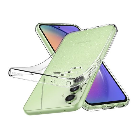 Spigen Liquid Crystal Glitter Samsung Galaxy A54 5G tok, Crystal Quartz, átlátszó