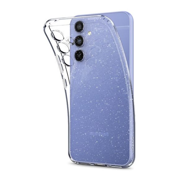 Spigen Liquid Crystal Glitter Samsung Galaxy A54 5G tok, Crystal Quartz, átlátszó