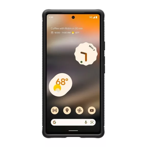 Spigen Rugged Armor Google Pixel 6a tok, Matte Black, fekete