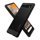 Spigen Rugged Armor Google Pixel 6a tok, Matte Black, fekete