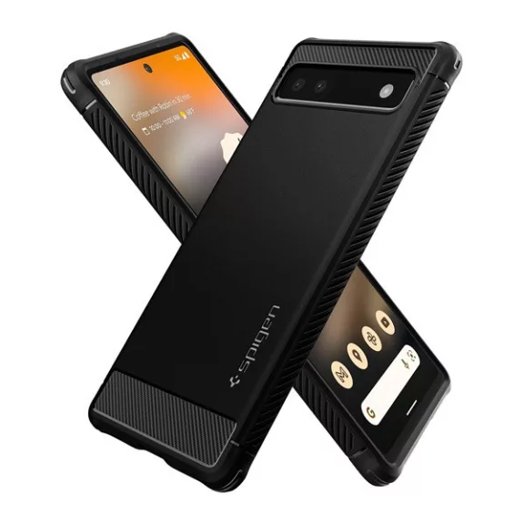 Spigen Rugged Armor Google Pixel 6a tok, Matte Black, fekete