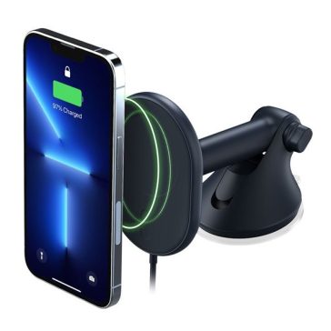   iOttie Velox MagSafe autós tartó wireless töltővel, szélvédőre