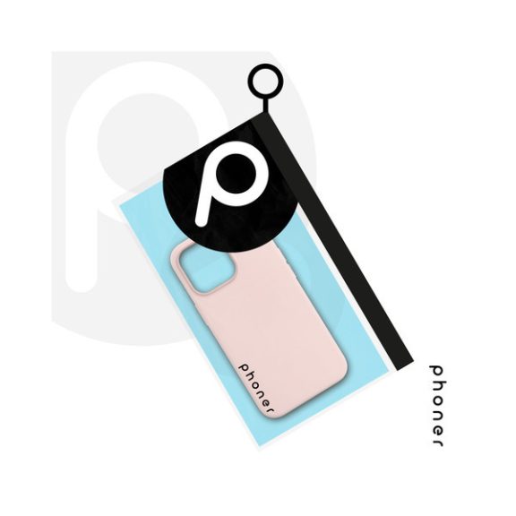 Phoner Apple iPhone 12 Pro szilikon tok, rózsaszín