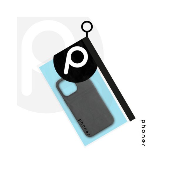 Phoner Apple iPhone 12 Pro Max szilikon tok, fekete