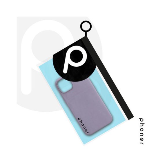 Phoner Apple iPhone 13 Pro szilikon tok, lila