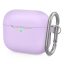 Phoner Simple Apple Airpods 3 szilikon tok akasztóval, lila
