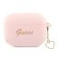 Guess Silicone Charm Heart Apple AirPods Pro 2 tok , rózsaszín
