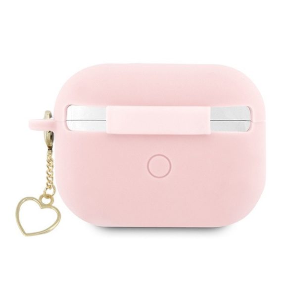 Guess Silicone Charm Heart Apple AirPods Pro 2 tok , rózsaszín