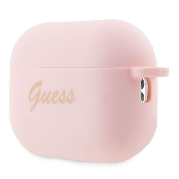 Guess Silicone Charm Heart Apple AirPods Pro 2 tok , rózsaszín