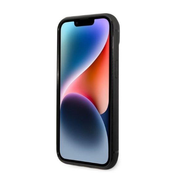 Karl Lagerfeld Signature Logo Cardslot Apple iPhone 14 Plus hátlap tok, fekete