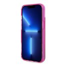 Karl Lagerfeld Liquid Glitter Elong Apple iPhone 14 Plus hátlap tok, rózsaszín