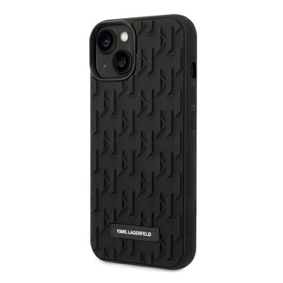 Karl Lagerfeld 3D Monogram Apple iPhone 14 Plus hátlap tok, fekete