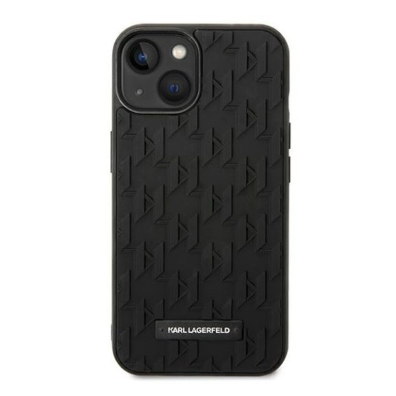 Karl Lagerfeld 3D Monogram Apple iPhone 14 Plus hátlap tok, fekete