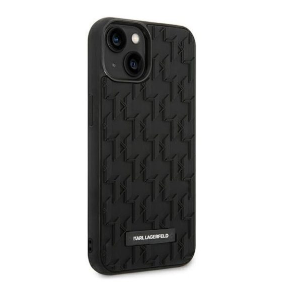 Karl Lagerfeld 3D Monogram Apple iPhone 14 Plus hátlap tok, fekete