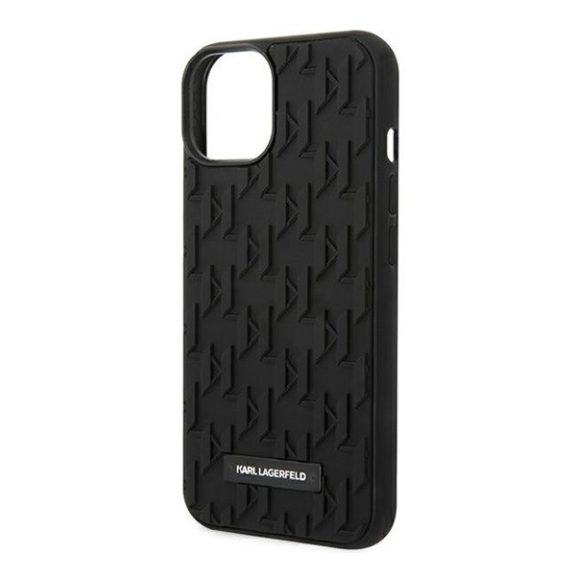 Karl Lagerfeld 3D Monogram Apple iPhone 14 Plus hátlap tok, fekete