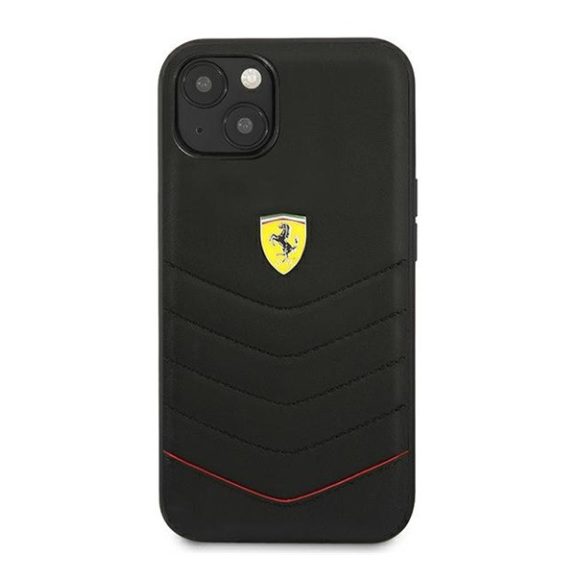Ferrari Off Track Quilted Apple iPhone 13 mini hátlap tok, fekete