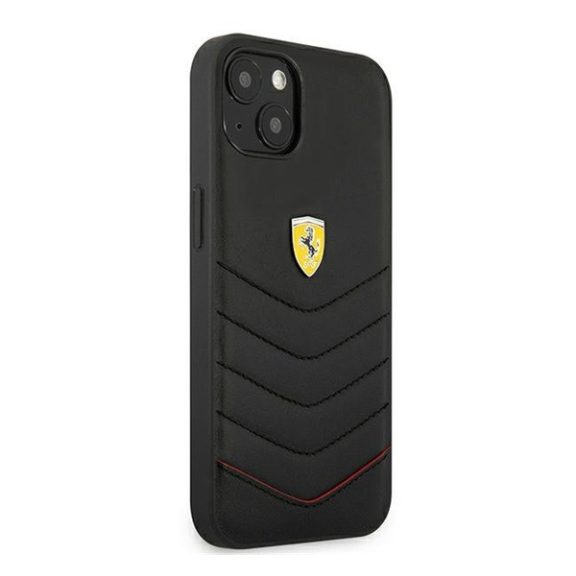 Ferrari Off Track Quilted Apple iPhone 13 mini hátlap tok, fekete