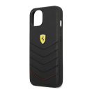 Ferrari Off Track Quilted Apple iPhone 13 mini hátlap tok, fekete