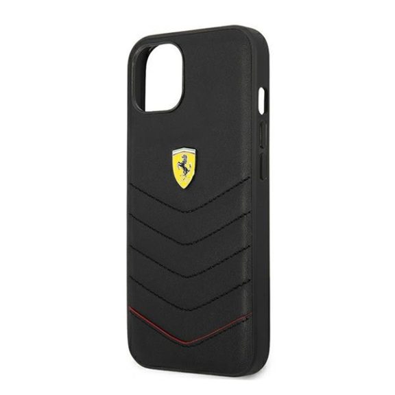 Ferrari Off Track Quilted Apple iPhone 13 mini hátlap tok, fekete