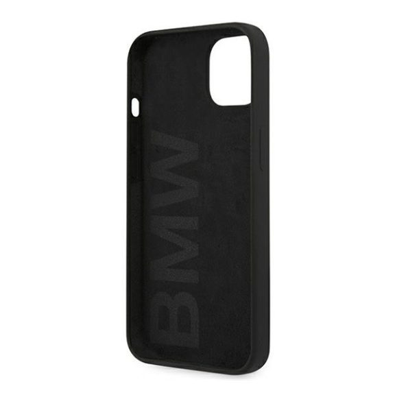 BMW Silicone Signature Apple iPhone 13 hátlap tok, fekete
