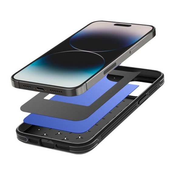 Spigen Cryo Armor Apple iPhone 14 Pro tok, Matte Black, fekete