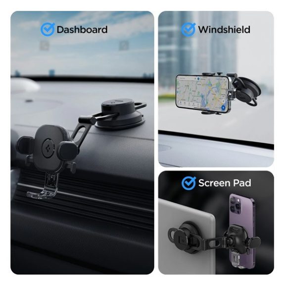 Spigen OneTap UTS35 univerzális autós tartó szélvédőre, műszerfalra