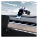 Spigen OneTap ITS35-3 Magsafe mágneses tapadókorongos autós tartó szélvédőre, műszerfalra, fekete