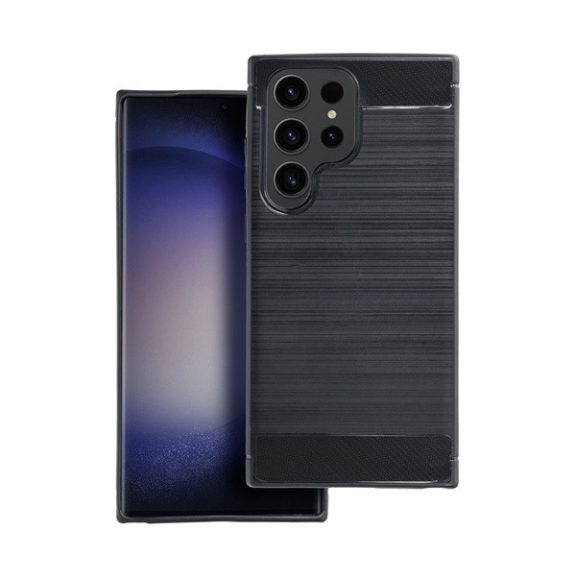 Forcell Carbon hátlap tok,  Samsung Galaxy A34 5G , fekete