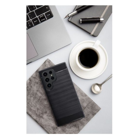 Forcell Carbon hátlap tok,  Samsung Galaxy A34 5G , fekete