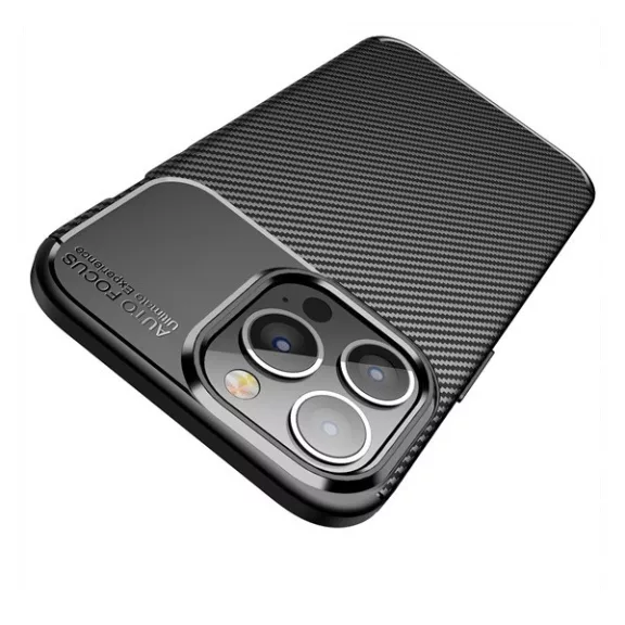 Forcell Carbon Premium Samsung Galaxy A13 5G / A04S karbon mintás szilikon tok, fekete