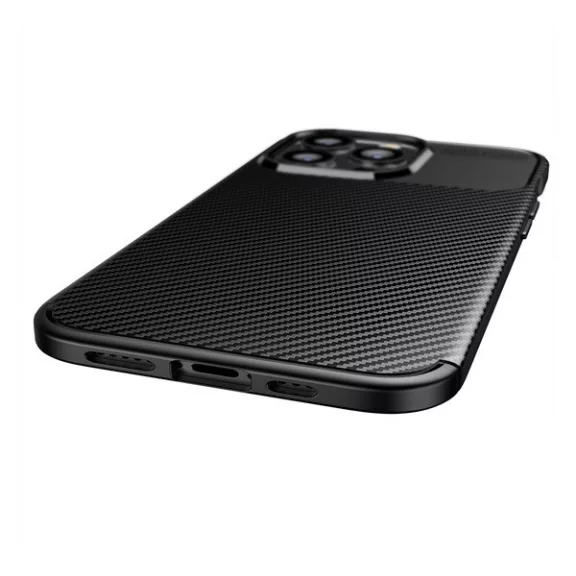 Forcell Carbon Premium Samsung Galaxy A13 5G / A04S karbon mintás szilikon tok, fekete