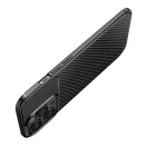 Forcell Carbon Premium Samsung Galaxy A13 5G / A04S karbon mintás szilikon tok, fekete