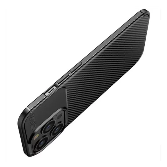Forcell Carbon Premium Samsung Galaxy A13 5G / A04S karbon mintás szilikon tok, fekete