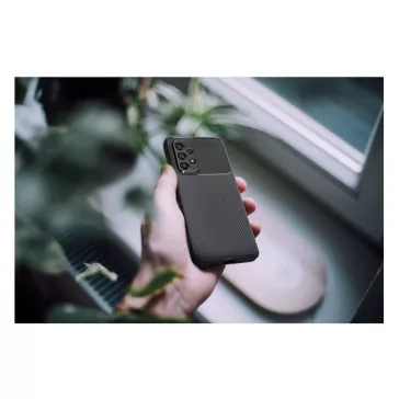   Forcell Carbon Premium Samsung Galaxy A34 5G karbon mintás szilikon tok, fekete