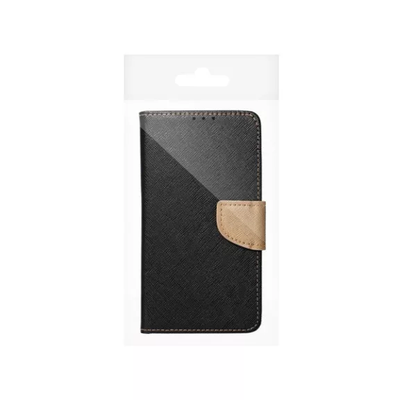 Fancy Samsung Galaxy A54 5G  flip tok, fekete-arany