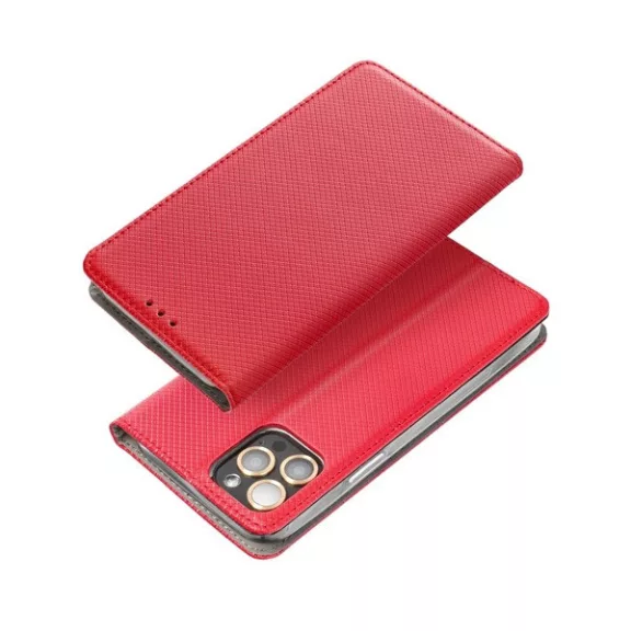 Magnet Samsung Galaxy A14 4G  mágneses flip tok, piros